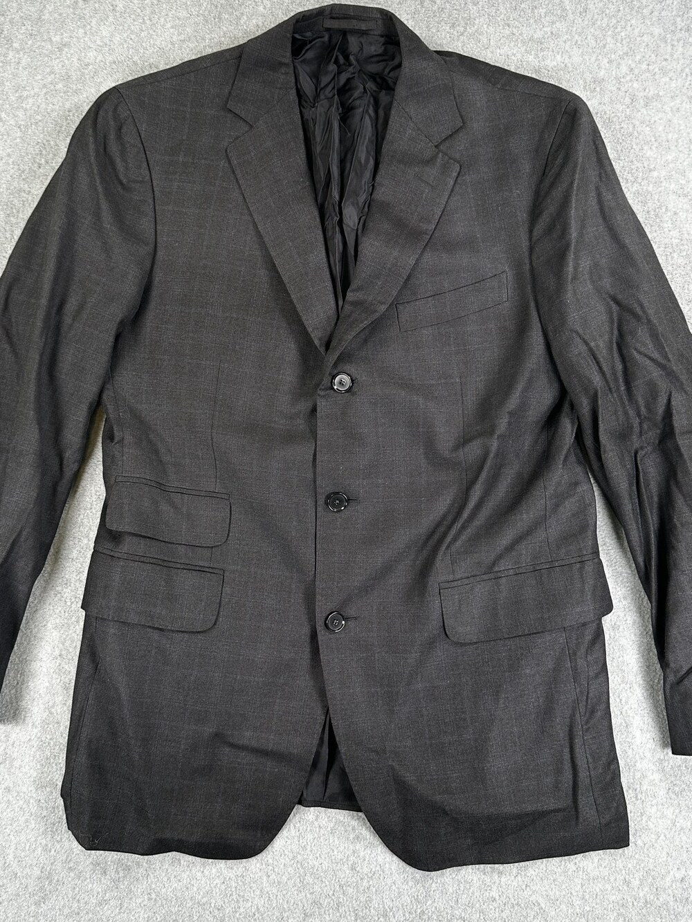 Boglioli For Bergdorf Goodman Blazer Sport Coat Mens 42 Gray Check Wool Italy